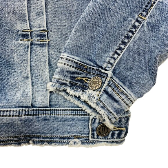 distressed denim jacket size medium HANGAR-29 - Picture 6 of 16